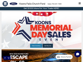 'koonsfordfallschurch.com' screenshot