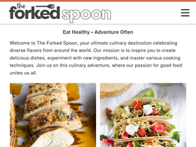 'theforkedspoon.com' screenshot
