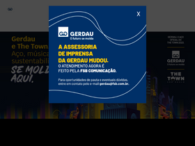 'gerdau.com.br' screenshot