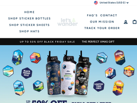 Let's Wander website screenshot