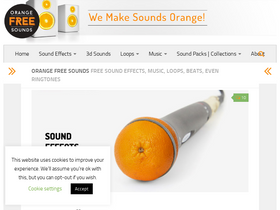 'orangefreesounds.com' screenshot