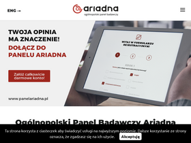 'panelariadna.pl' screenshot