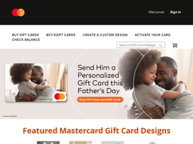 'mastercardgiftcard.com' screenshot