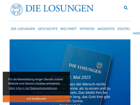 'losungen.de' screenshot