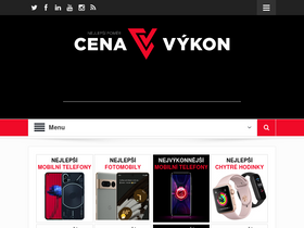'cena-vykon.cz' screenshot
