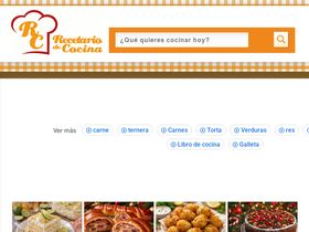 'recetario-cocina.com' screenshot