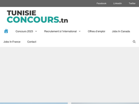 'tunisieconcours.tn' screenshot