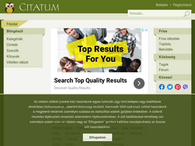'citatum.hu' screenshot