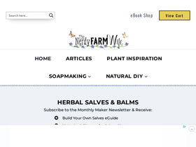 'thenerdyfarmwife.com' screenshot