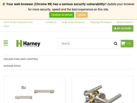 'harneyhardware.com' screenshot