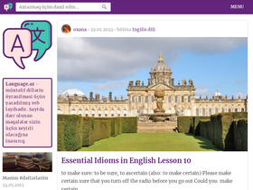'language.az' screenshot