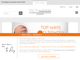 'truthinaging.com' screenshot