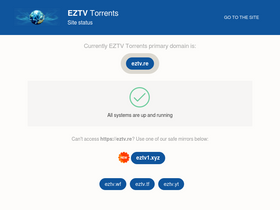 'eztvstatus.com' screenshot