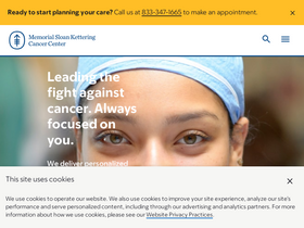 'mskcc.org' screenshot
