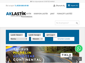'aklastik.com' screenshot