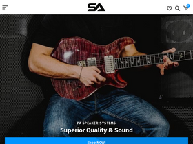 'seismicaudiospeakers.com' screenshot
