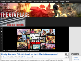 'thegtaplace.com' screenshot