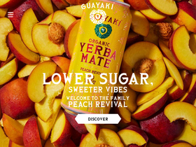 'guayaki.com' screenshot