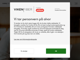 'vikenfiber.no' screenshot