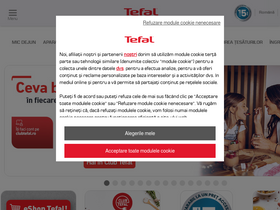 'tefal.ro' screenshot