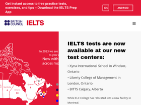 'ielts.ca' screenshot
