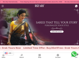 RIZARI website screenshot