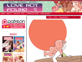 'lovenotfound.com' screenshot