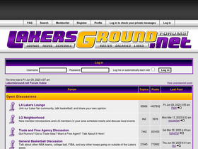 'lakersground.net' screenshot