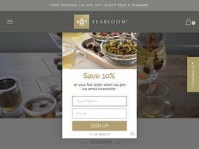 'teabloom.com' screenshot