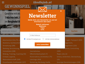 'laendlejob.at' screenshot