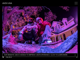 'avex.com' screenshot