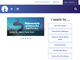 'christchurchcitylibraries.com' screenshot