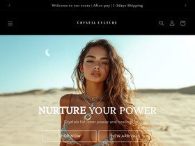 crystalculture.co.nz homepage screenshot