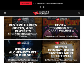 'masterthedungeon.com' screenshot