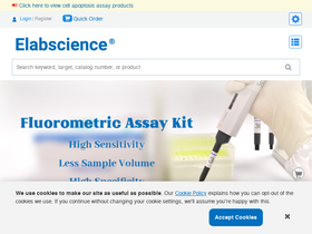 'elabscience.com' screenshot