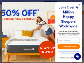 'nectarsleep.co.uk' screenshot