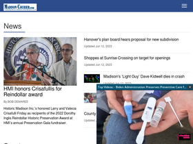 'madisoncourier.com' screenshot