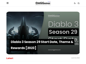 'omggamer.com' screenshot