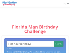 'floridamanbirthday.org' screenshot