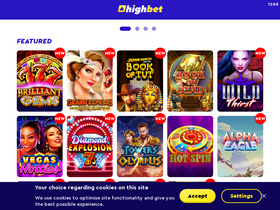 'highbet.com' screenshot