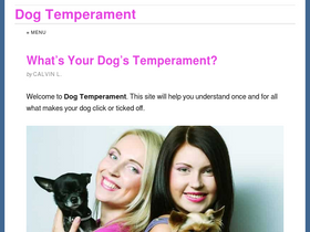 'dogtemperament.com' screenshot