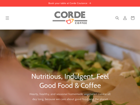 cordecoffee.com homepage screenshot