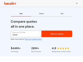 'insurify.com' screenshot