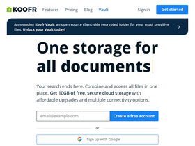 'koofr.eu' screenshot