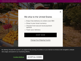 'accessorize.com' screenshot