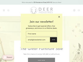 deerindustries.com homepage screenshot