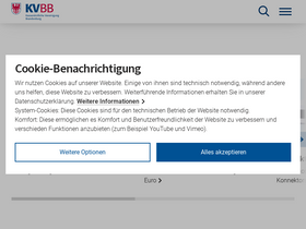 'kvbb.de' screenshot