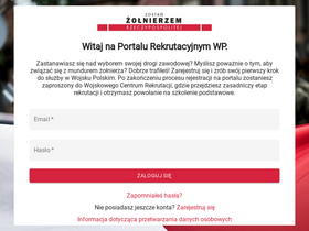 'zostanzolnierzem.pl' screenshot
