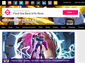 'seibertron.com' screenshot