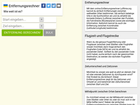 'luftlinie.org' screenshot